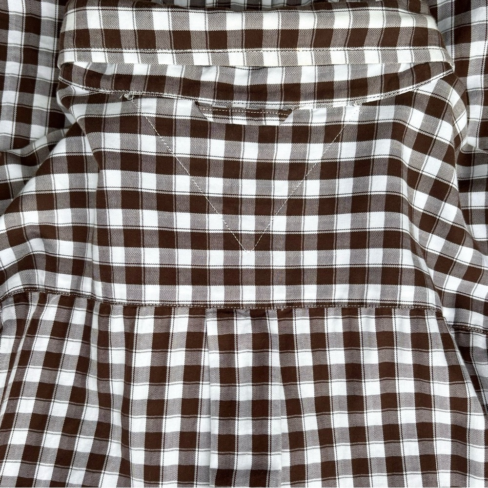 TOMMY HILFIGER Check Plaid Button Down Oxford Long Sleeve Gingham Print Shirt - Picture 5 of 12